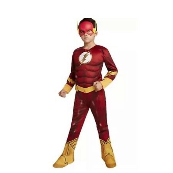 The Flash child muscle costume - size medium (5-7) by Justice League. - Picture 1 of 9